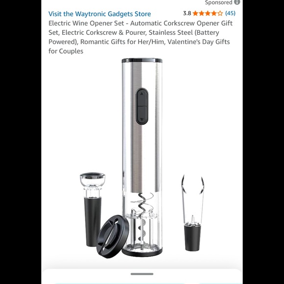 Muson Electric Wine Bottle Opener - Picture 1 of 10